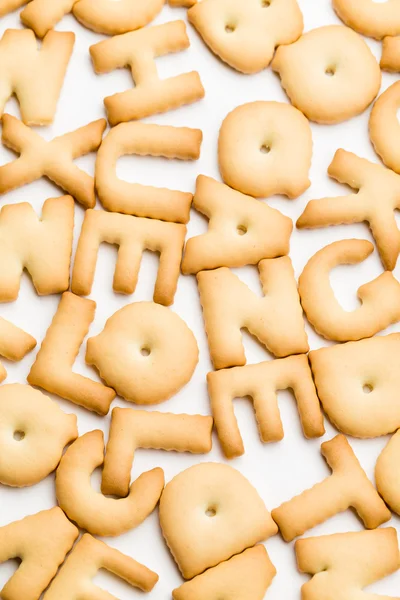 Pile of biscuit letters — ストック写真