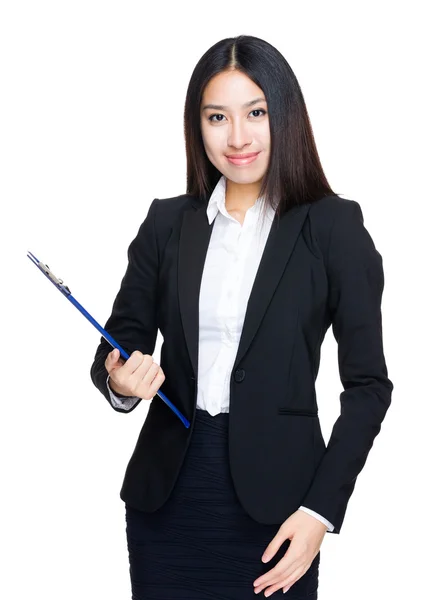 Młoda kobieta Azji w garniturze — Zdjęcie stockowe