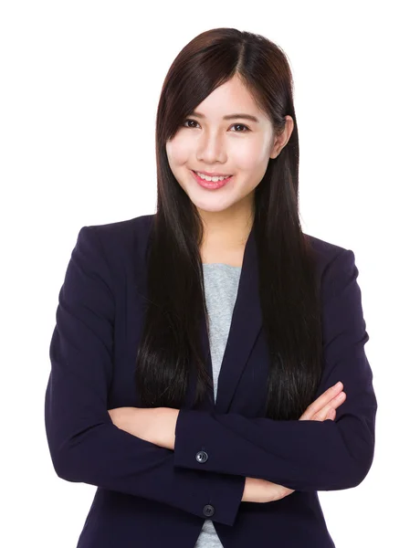 Junge asiatische Geschäftsfrau in Business-Anzug — Stockfoto