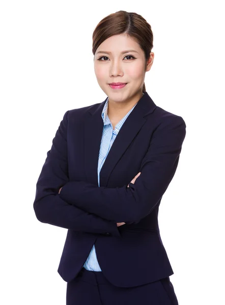 Junge asiatische Geschäftsfrau in Business-Anzug — Stockfoto