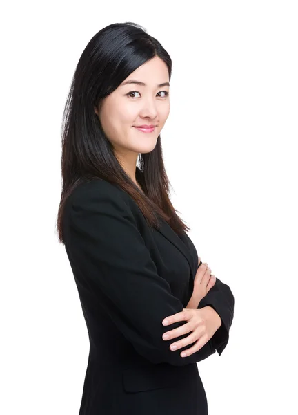 Asian young businesswoman in business suit — Stock Photo, Image