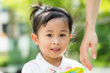 sevimli küçük Asya bebek kız
