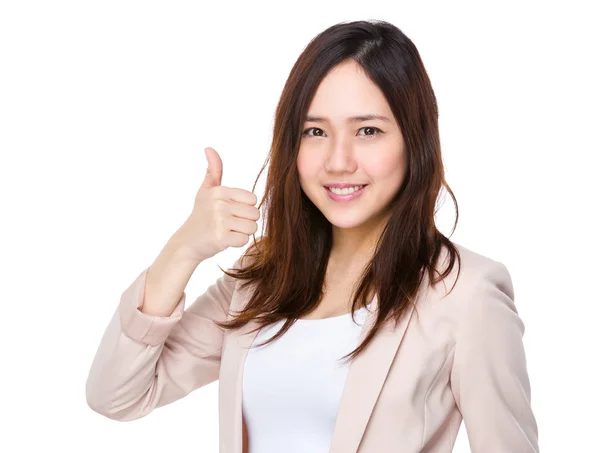 Asian young businesswoman in business suit — Stock Photo, Image