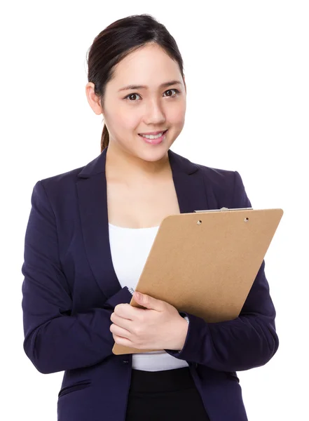 Asian young businesswoman in business suit — Stock Photo, Image