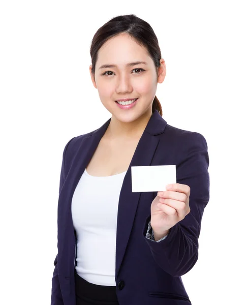 Asian young businesswoman in business suit — Stock Photo, Image