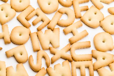 Mixed biscuit letters
