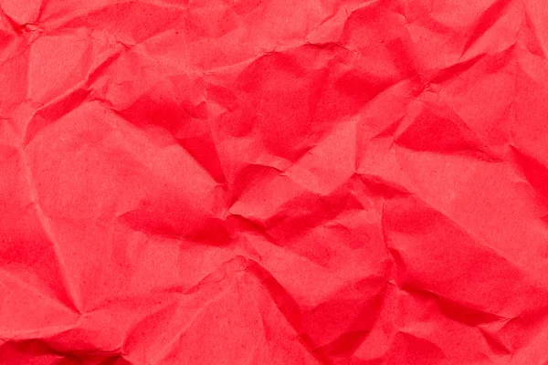 Red crumpled paper background — Stock Photo, Image