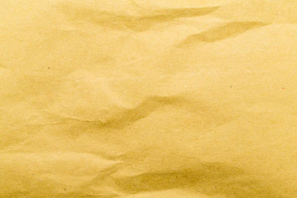 Yellow crumpled paper background — Stock Photo, Image