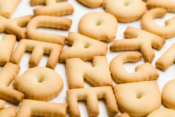 Mixed biscuit letters — Stok fotoğraf