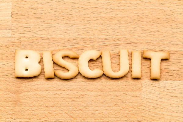 Word biscuit cookies — 스톡 사진