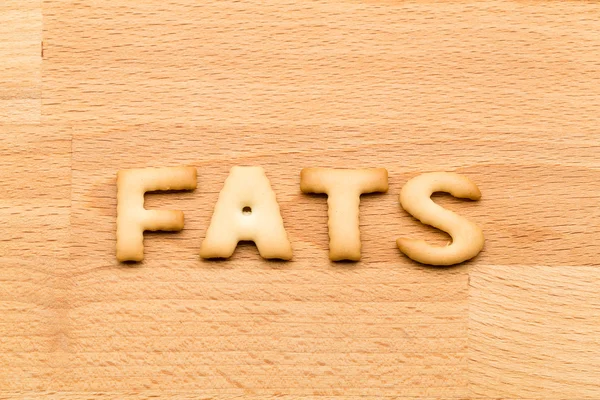 Word fats biscuit — Stock Fotó