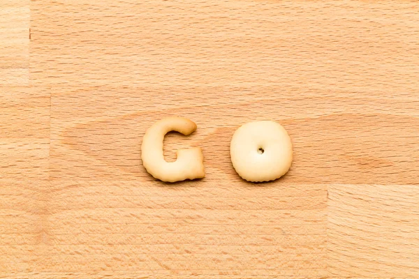 Word go cookie — Stock Photo, Image