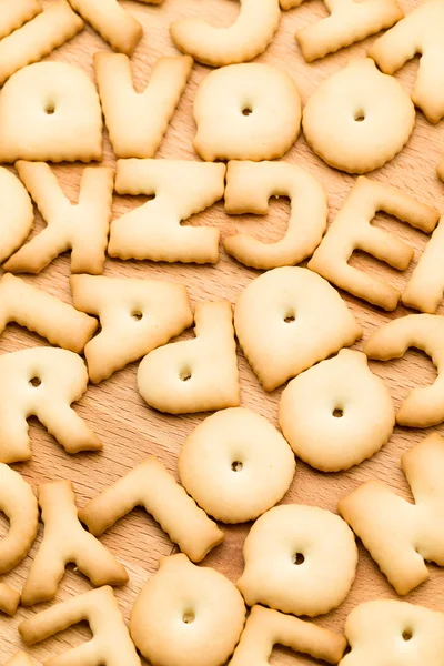 Mixed biscuit letters — ストック写真