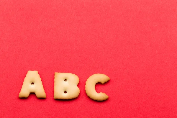 ABC biscuit letters — Stock fotografie