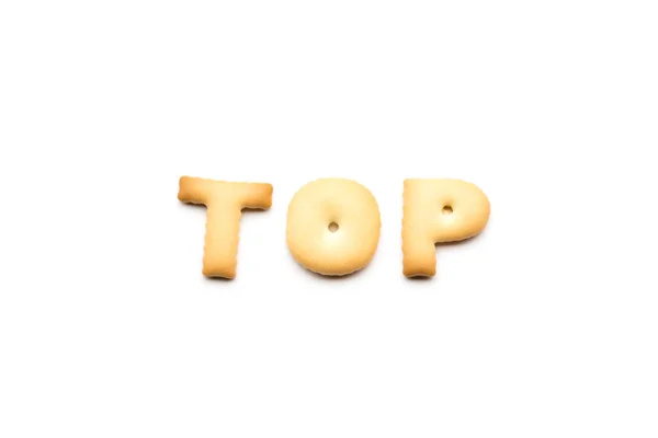 Cuvânt top biscuit — Fotografie, imagine de stoc