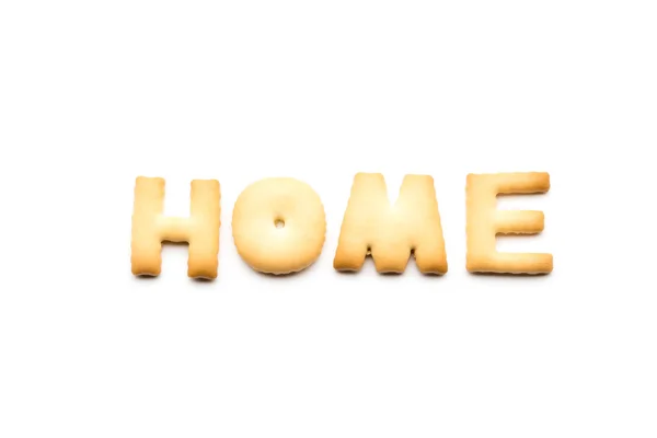 Word home cookie — Stock Photo, Image