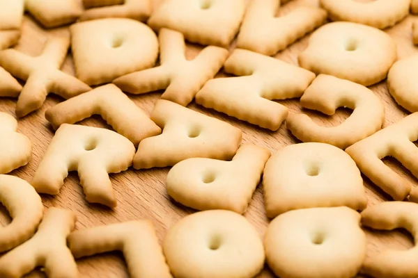 Buchstabenkeks gebacken — Stockfoto