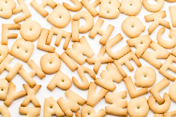 Group of letter cookie — Stock fotografie