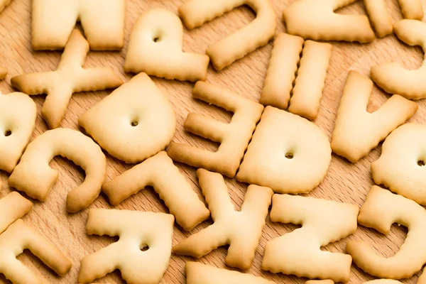 Baked letter biscuit — Stock Photo, Image