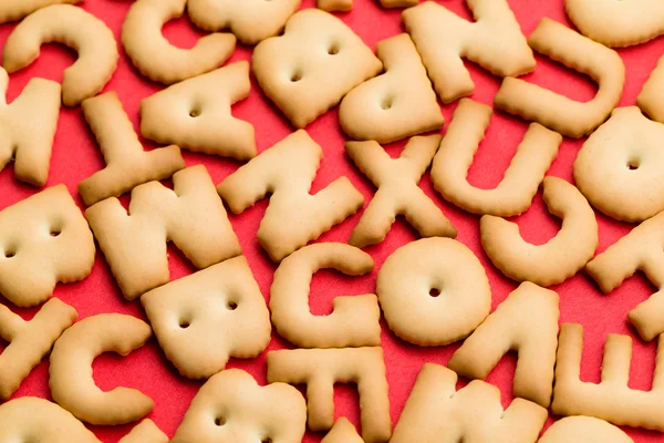 Mixed biscuit word — Stock Photo, Image