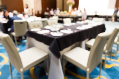 Blur view of ball room