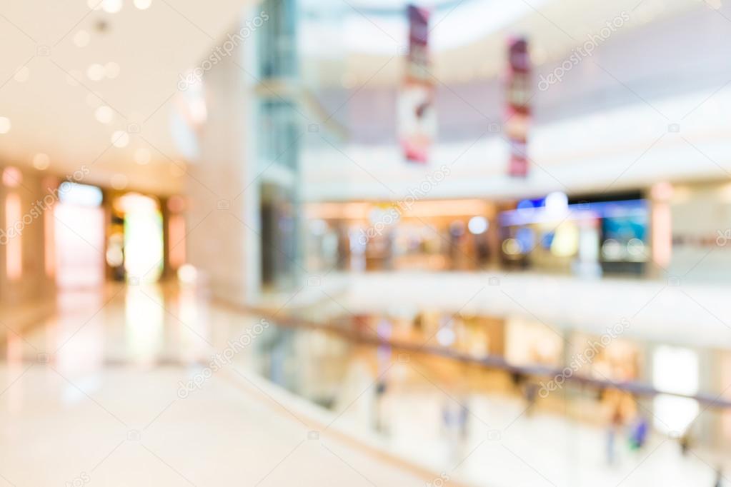 Store, shopping mall abstract defocused blurred background