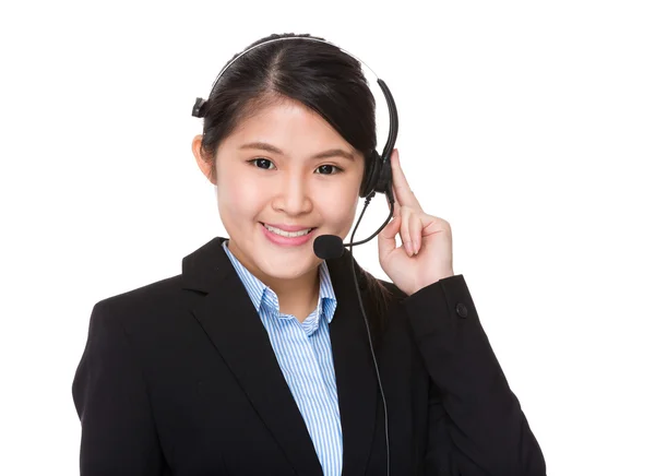 Agente de call center — Fotografia de Stock