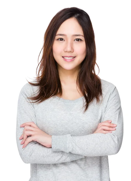 Asiatiska ung kvinna porträtt — Stockfoto