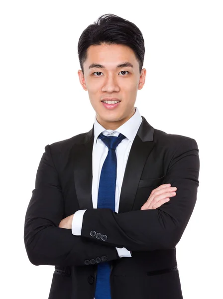 Asiático hombre de negocios en blanco — Foto de Stock