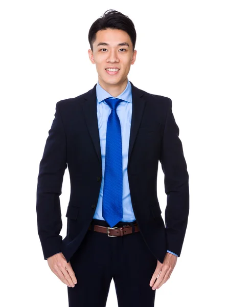 Asiatico uomo d'affari su bianco — Foto Stock