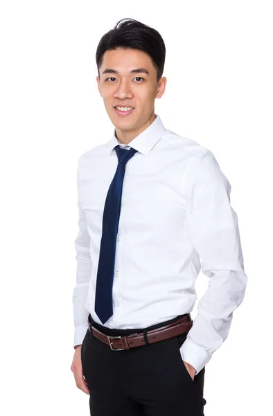 Happy asian businessman — Stock Photo, Image