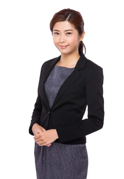 Šťastné asijské podnikatelka — Stock fotografie