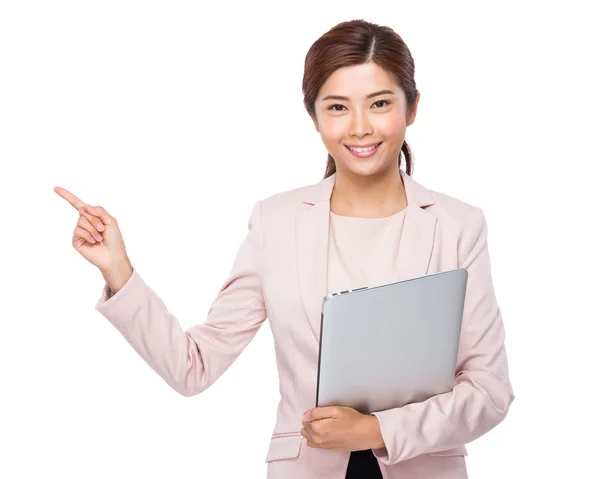 Asian Businesswoman with laptop — Stock Photo, Image