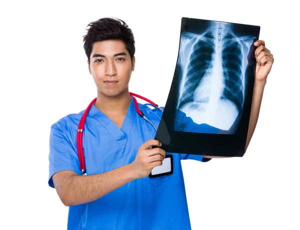 Doctor with x ray film — Stock Photo, Image