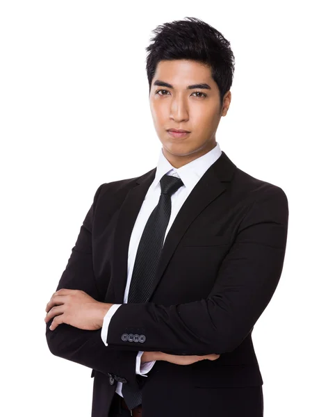 Молодий азіатський бізнесмен в діловому одязі — стокове фото