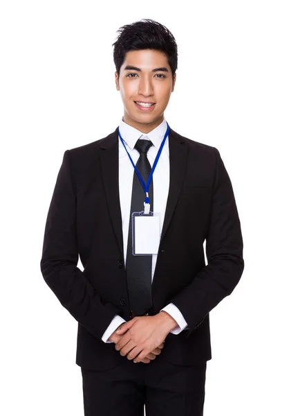 ビジネス装いでアジア系の若いビジネスマン — ストック写真