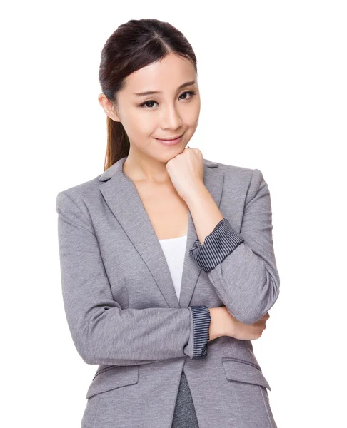 Junge asiatische Geschäftsfrau in Business-Kleidung — Stockfoto