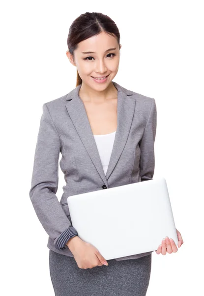 Joven mujer de negocios asiática en traje de negocios —  Fotos de Stock