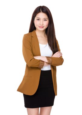 Beyaz genç iş kadını