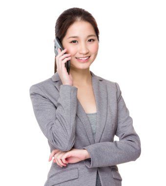 iş kadını cep telefonunuzun konuşma