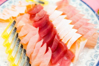 Japapnese Sashimi yakın çekim