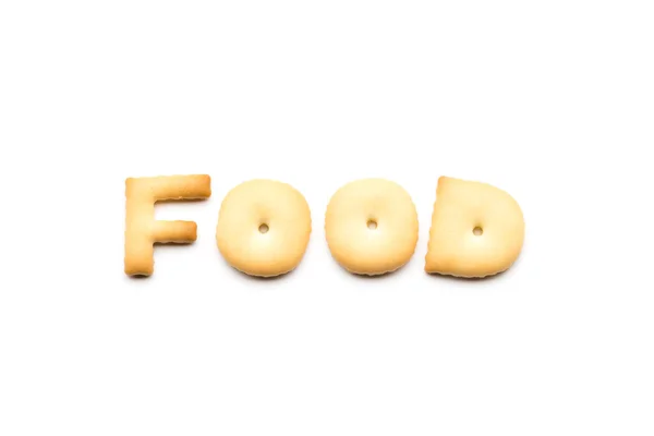 Word food cookies — 스톡 사진