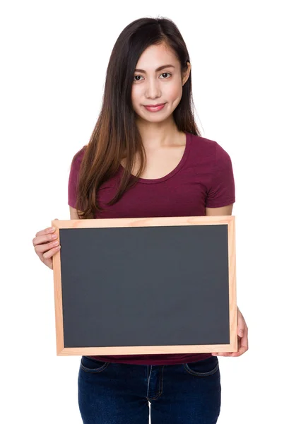 Asian young woman in red t-shirt — Stock Photo, Image