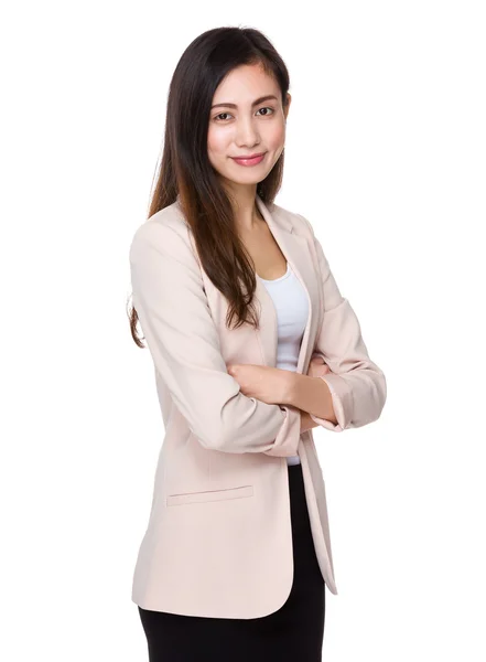 Joven asiático buisnesswoman en traje de negocios —  Fotos de Stock