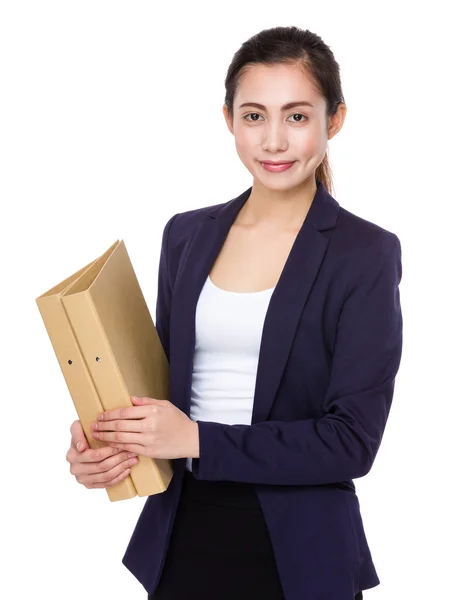 Joven asiático buisnesswoman en traje de negocios — Foto de Stock