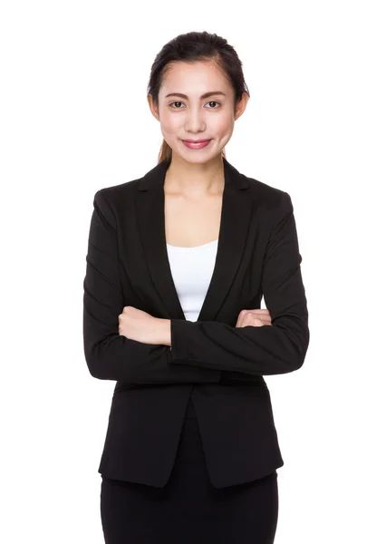 Joven asiático buisnesswoman en traje de negocios — Foto de Stock
