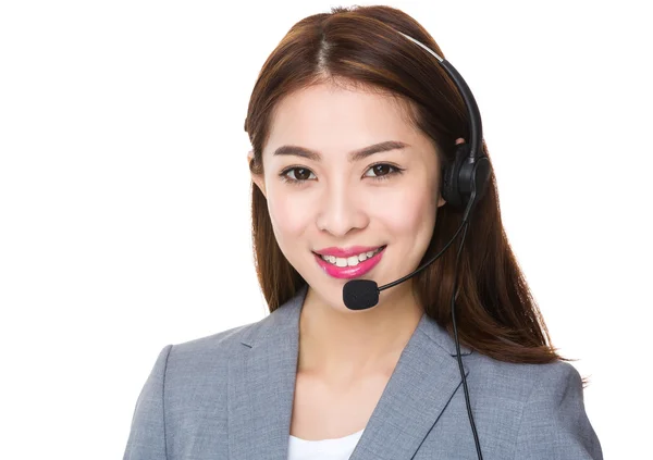 Asiatique femme service à la clientèle assistant — Photo