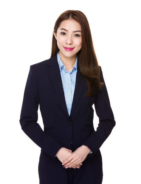 Young asian buisnesswoman in business suit — Stock Photo, Image