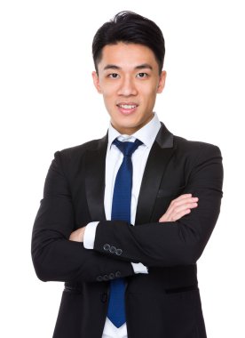 Asya yakışıklı iş adamı takım elbise