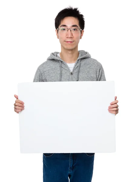 Homem asiático em camisola cinza — Fotografia de Stock